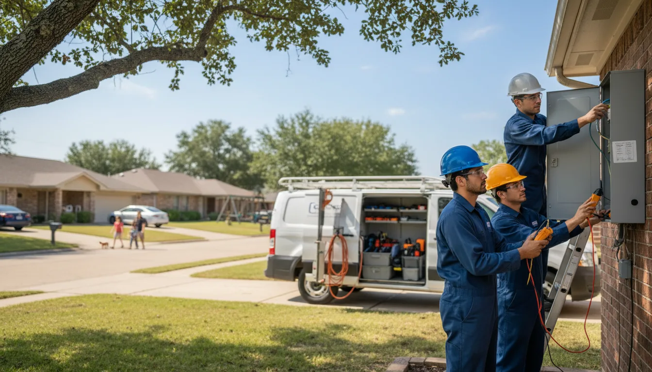 Certified electrician providing emergency electrical services in Cascade, IA